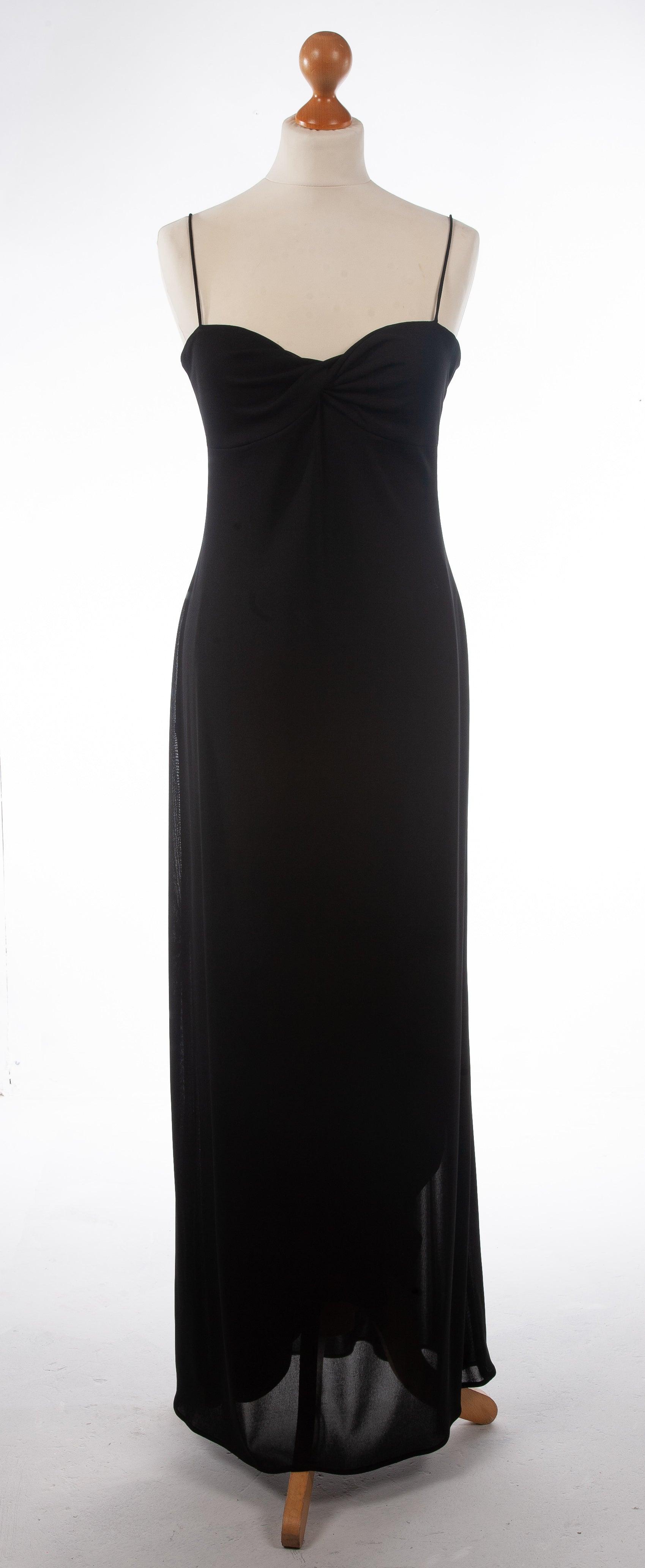 Laundry by Shelli Segal Black Evening Gown Size 8 Ava Iva