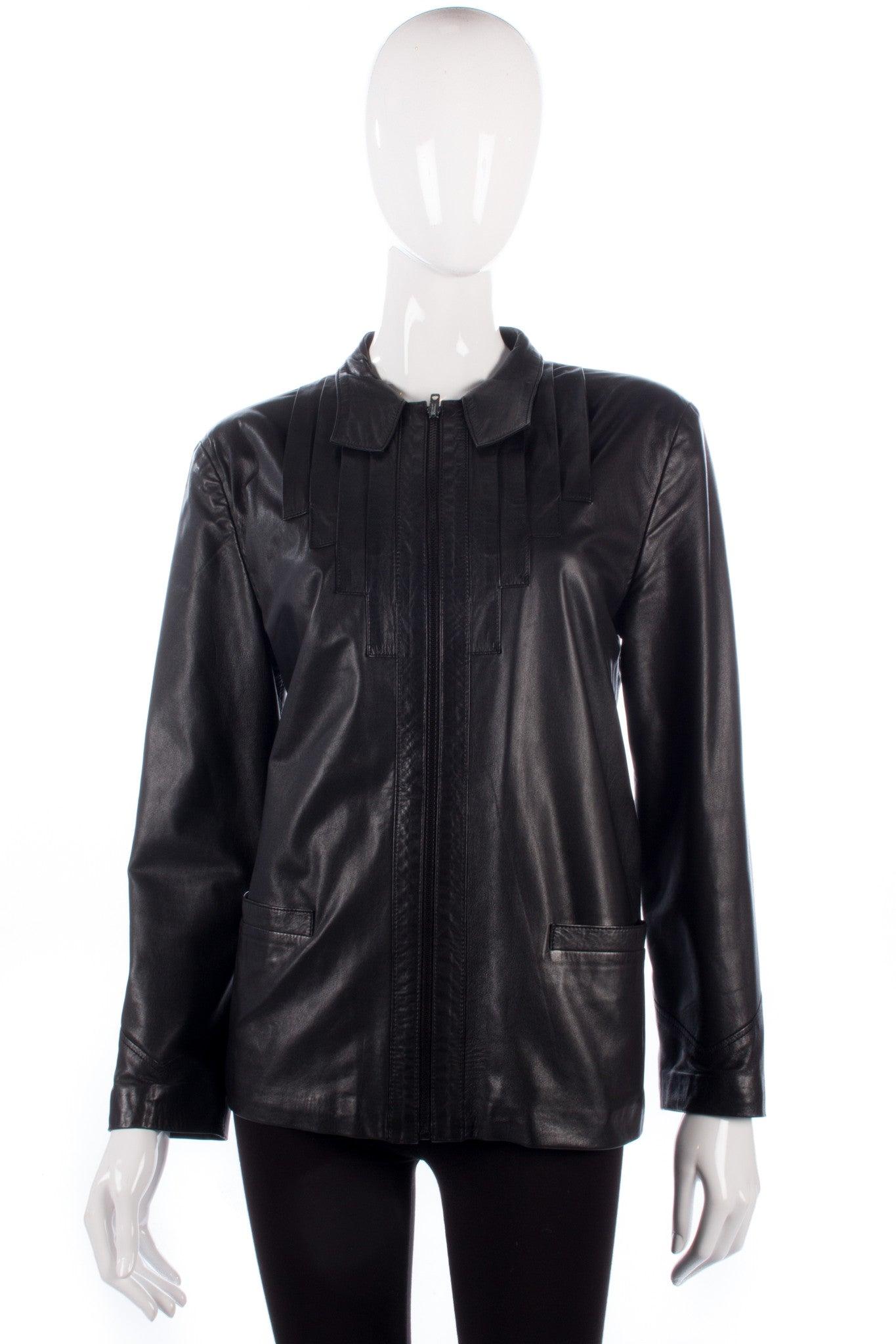 Soft leather hot sale ladies jacket