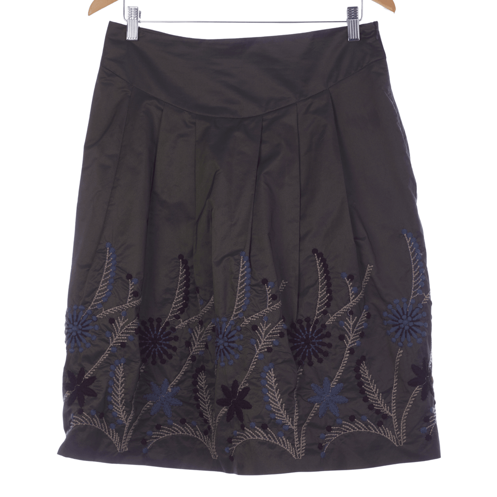 Scapa Originals Bronze Embroidered Skirt EU 40 UK SIze 12 - Ava & Iva