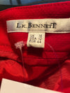 L.K. Bennett Red Wool Mix Skirt UK Size 16 - Ava & Iva