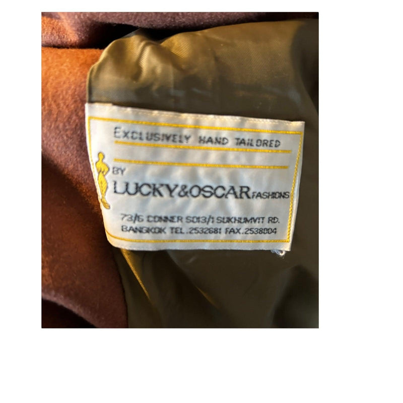 Lucky & Oscar Wool Brown Long Sleeved Mens Coat UK Size XXL. - Ava & Iva
