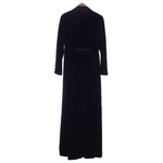 Marian McDonnell Velvet Black Long Sleeved Coat UK Size 10. - Ava & Iva