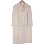 Vintage Cream Long Sleeved Coat UK Size 14/16 - Ava & Iva