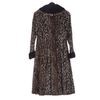 Vintage Faux Fur Leopard Print Long Sleeved Coat UK Size 8. - Ava & Iva