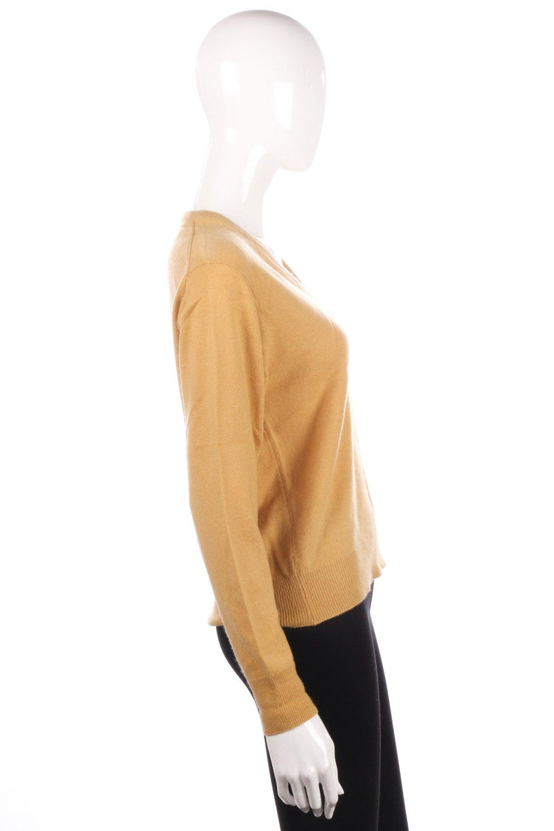 Kintyre yellow v neck jumper size 12/14 side