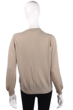 Jaeger light coloured jumper size M back