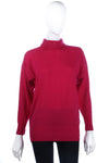 Jaeger pink roll neck jumper size 12/14