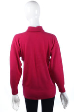 Jaeger pink roll neck jumper size 12/14 back