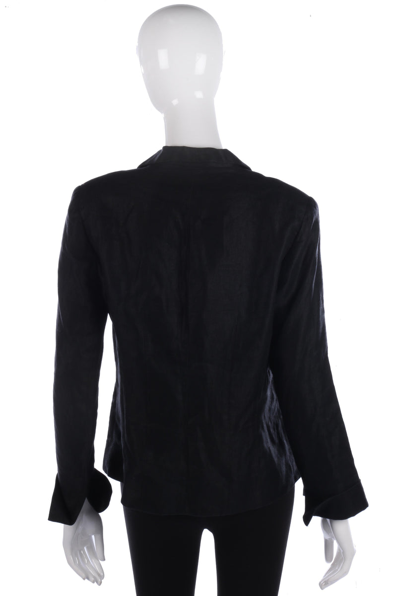 Apostrophe Jacket Classic Style Linen Black Size 44 - Ava & Iva