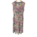 Sportmax 100% Silk Sleeveless Dress Pink Floral with Slip UK Size 10 - Ava & Iva