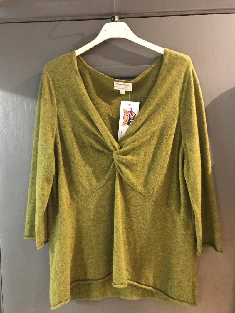 Peter Hannah green cashmere jumper (XL) - Ava & Iva