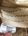 Unbranded Vintage Cotton Long Sleeve Maxi Dress Cream Purple Multi Floral Print UK Size 10-12 - Ava & Iva